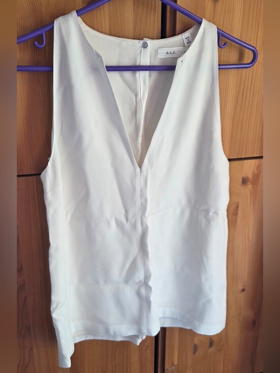 A.L.C. Tops - A.L.C. Women's Cream Lined Sleeveless Top Size Small